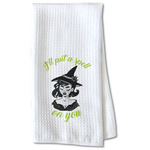 Witches On Halloween Kitchen Towel - Waffle Weave - Partial Print (Personalized)
