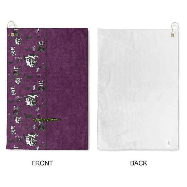 Witches On Halloween Waffle Weave Golf Towel - Approval