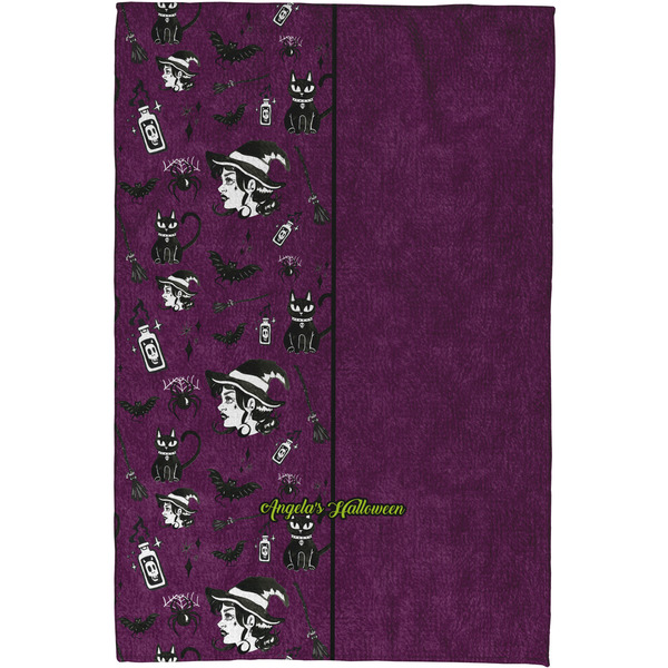 Witches On Halloween Waffle Weave Towel - Full Color Print - Approval Image