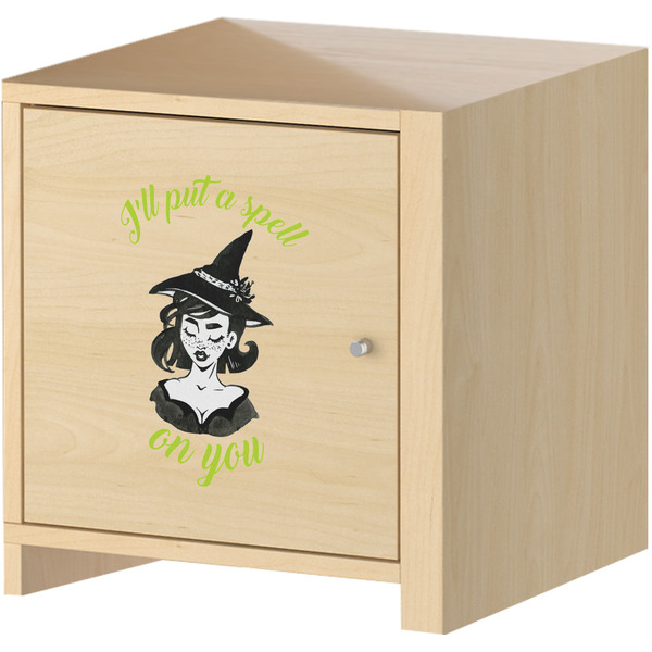 Witches On Halloween Wall Graphic on Wooden Cabinet