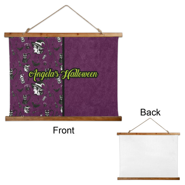 Witches On Halloween Wall Hanging Tapestry - Landscape - APPROVAL