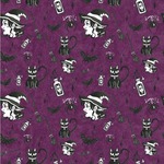 Witches On Halloween Wallpaper & Surface Covering (Water Activated 24"x 24" Sample)