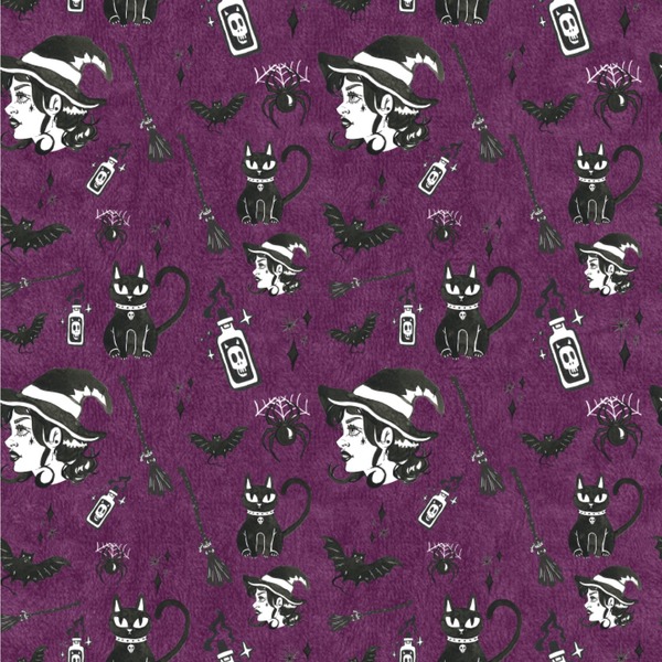 Custom Witches On Halloween Wallpaper & Surface Covering (Peel & Stick 24"x 24" Sample)