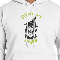 Witches On Halloween Hoodie - White - XL (Personalized)