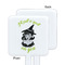 Witches On Halloween White Plastic Stir Stick - Single Sided - Square - Approval