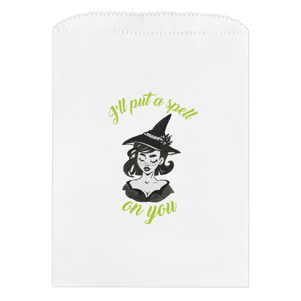 Custom Witches On Halloween Treat Bag (Personalized)