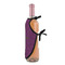 Witches On Halloween Wine Bottle Apron - DETAIL WITH CLIP ON NECK