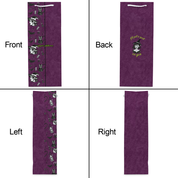 Witches On Halloween Wine Gift Bag - Matte - Approval