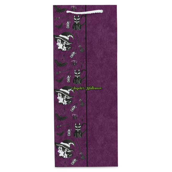Witches On Halloween Wine Gift Bag - Matte - Front