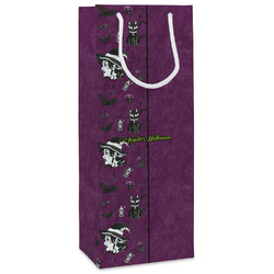 Witches On Halloween Wine Gift Bags - Matte (Personalized)