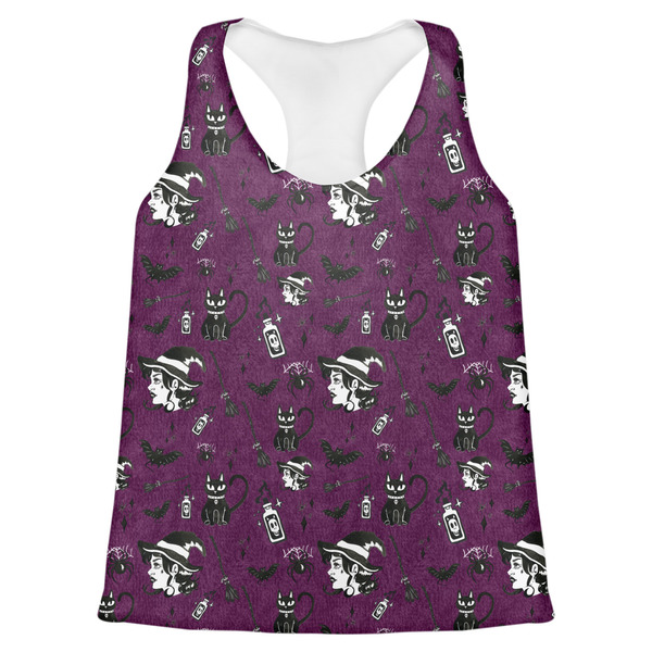 Custom Witches On Halloween Womens Racerback Tank Top - 2X Large