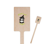 Witches On Halloween 6.25" Rectangle Wooden Stir Sticks - Double Sided (Personalized)