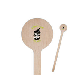 Witches On Halloween Round Wooden Stir Sticks (Personalized)