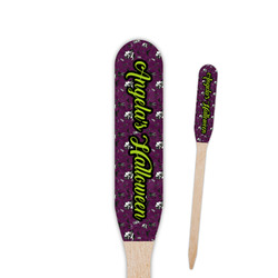 Witches On Halloween Paddle Wooden Food Picks - Single Sided (Personalized)