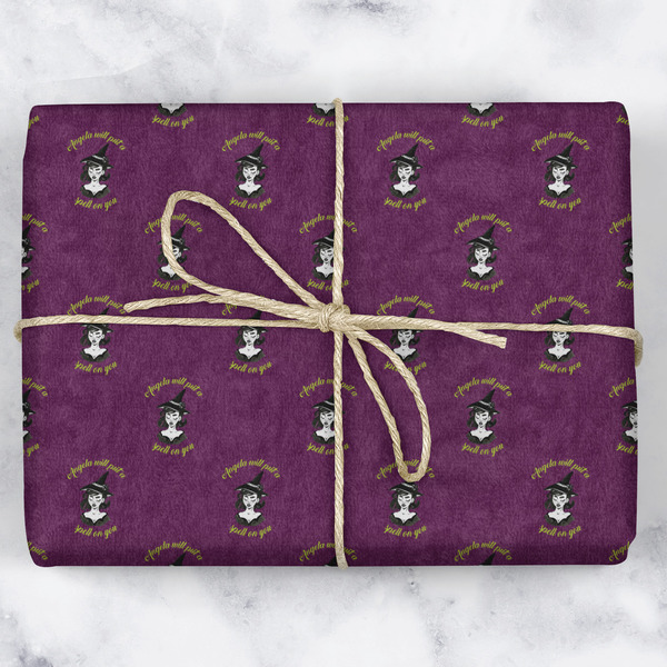 Witches On Halloween Wrapping Paper Roll - Matte - Wrapped Box