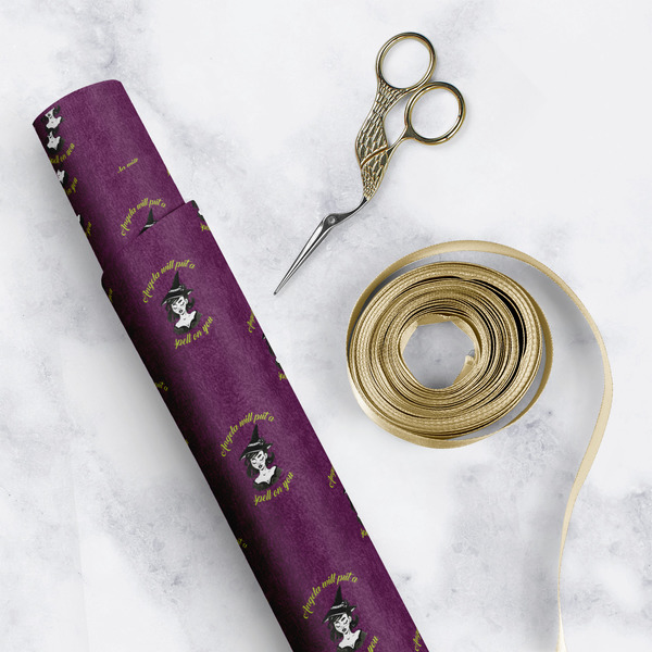 Witches On Halloween Wrapping Paper Rolls - Lifestyle 1