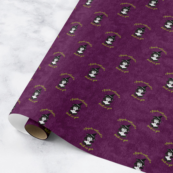 Custom Witches On Halloween Wrapping Paper Roll - Small (Personalized)