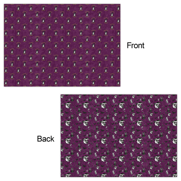 Witches On Halloween Wrapping Paper Sheet - Double Sided - Front & Back