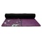 Witches On Halloween Yoga Mat Rolled up Black Rubber Backing
