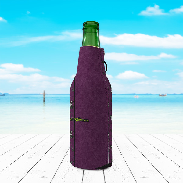 Witches On Halloween Zipper Bottle Cooler - LIFESTYLE