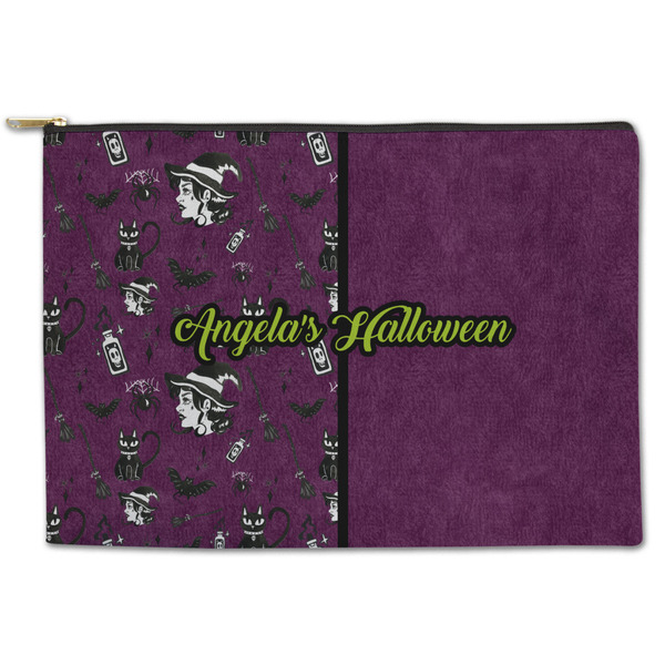 Custom Witches On Halloween Zipper Pouch (Personalized)