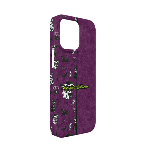 Custom Witches On Halloween iPhone Case - Plastic - iPhone 13 Mini (Personalized)