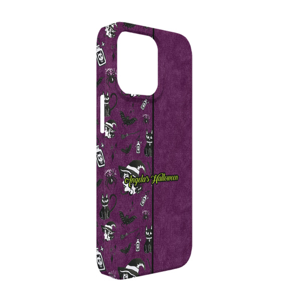 Custom Witches On Halloween iPhone Case - Plastic - iPhone 13 Pro (Personalized)