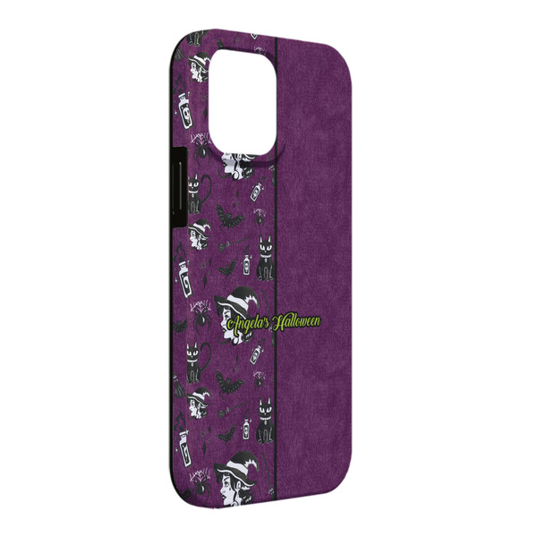 Custom Witches On Halloween iPhone Case - Rubber Lined - iPhone 13 Pro Max (Personalized)