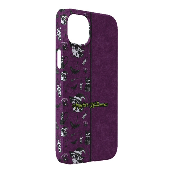Custom Witches On Halloween iPhone Case - Plastic - iPhone 14 Pro Max (Personalized)