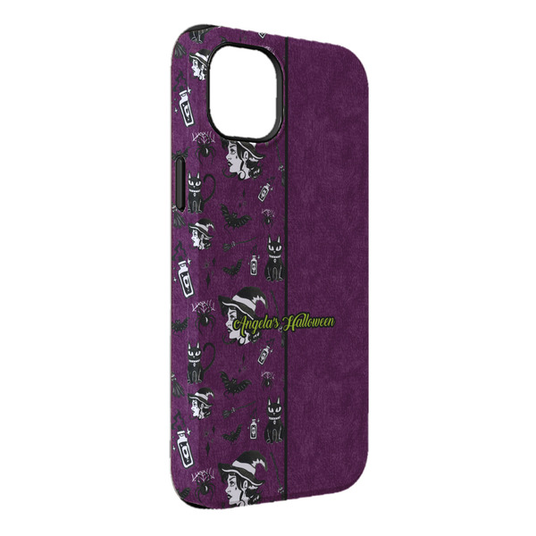 Custom Witches On Halloween iPhone Case - Rubber Lined - iPhone 14 Pro Max (Personalized)