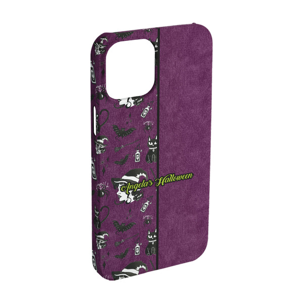 Custom Witches On Halloween iPhone Case - Plastic - iPhone 15 (Personalized)