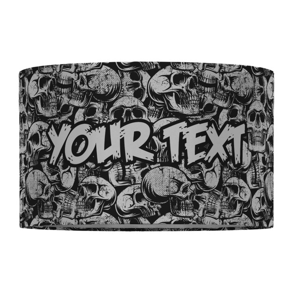 Skulls 12" Drum Lampshade - FRONT (Fabric)