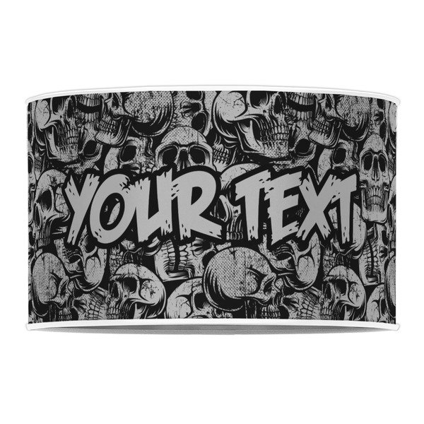 Skulls 12" Drum Lampshade - FRONT (Poly Film)