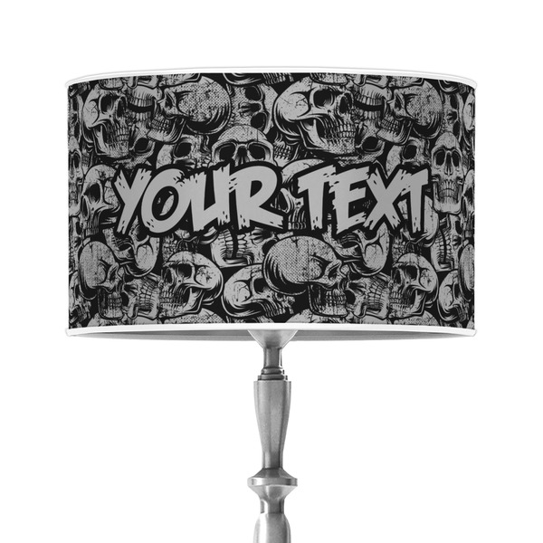 Custom Skulls 12" Drum Lamp Shade - Poly-film (Personalized)