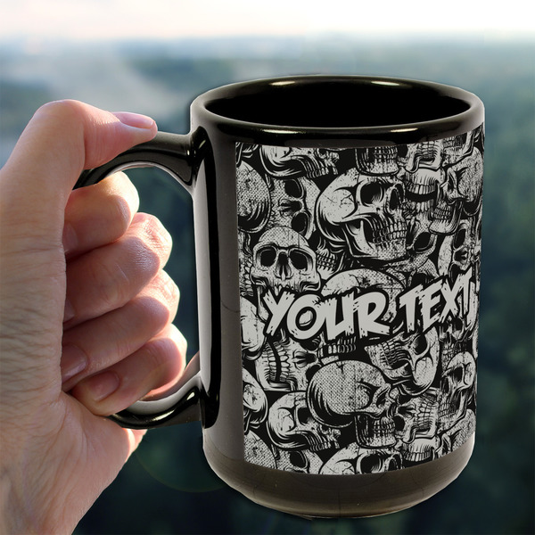 Skulls 15oz. Black Mug - LIFESTYLE