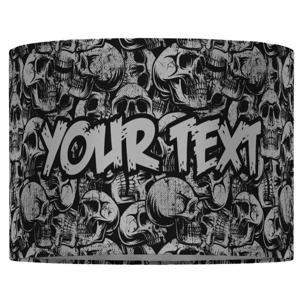 Skulls 16" Drum Lampshade - FRONT (Fabric)