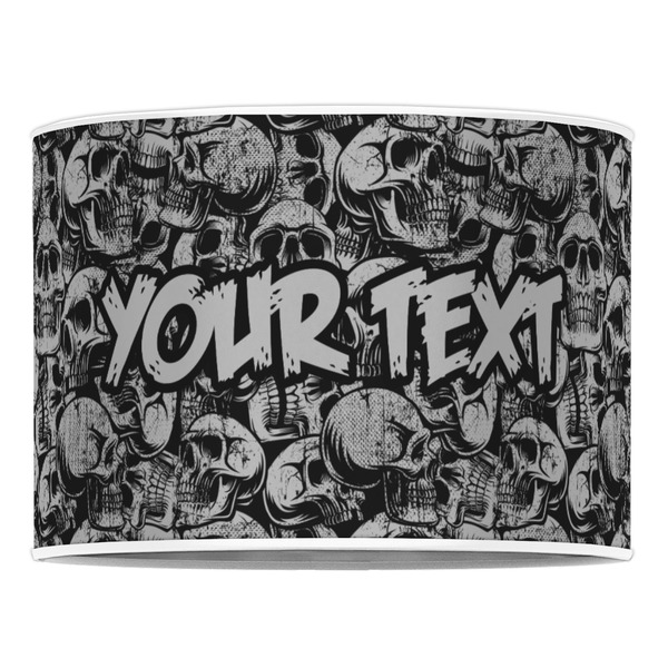 Skulls 16" Drum Lampshade - FRONT (Poly Film)