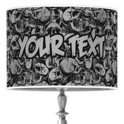 Skulls 16" Drum Lamp Shade - Poly-film (Personalized)