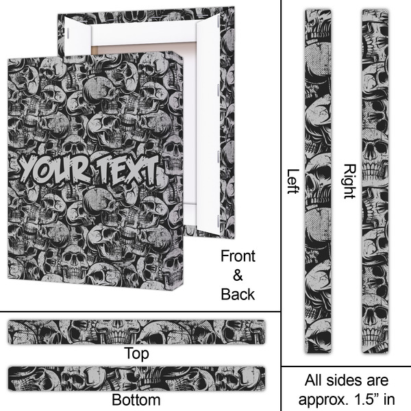 Skulls 16x20 - Canvas Print - Approval