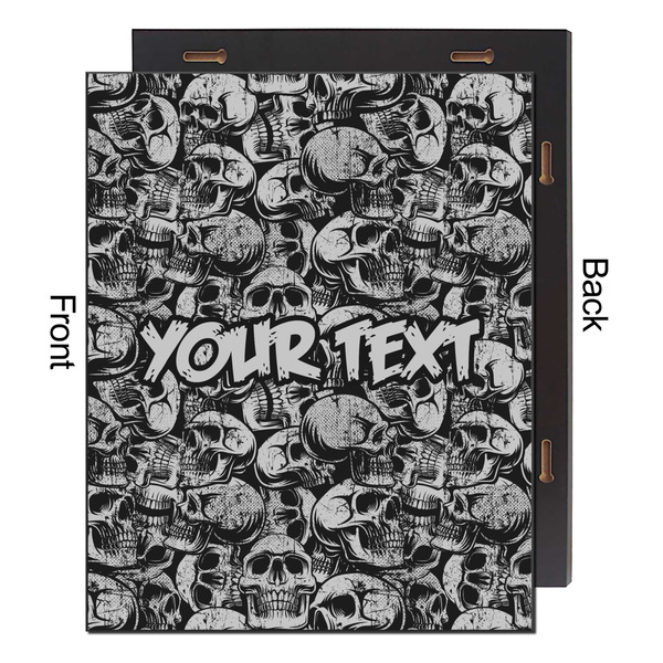 Skulls 16x20 Wood Print - Front & Back View