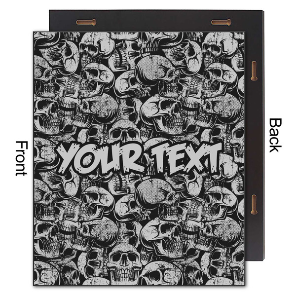 Skulls 20x24 Wood Print - Front & Back View
