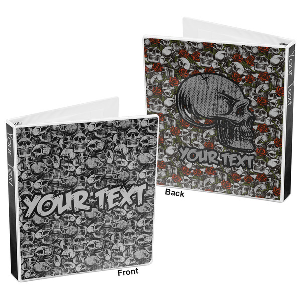 Skulls 3-Ring Binder Front and Back