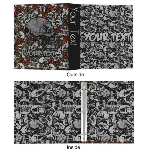 Skulls 3 Ring Binders - Full Wrap - 1" - APPROVAL