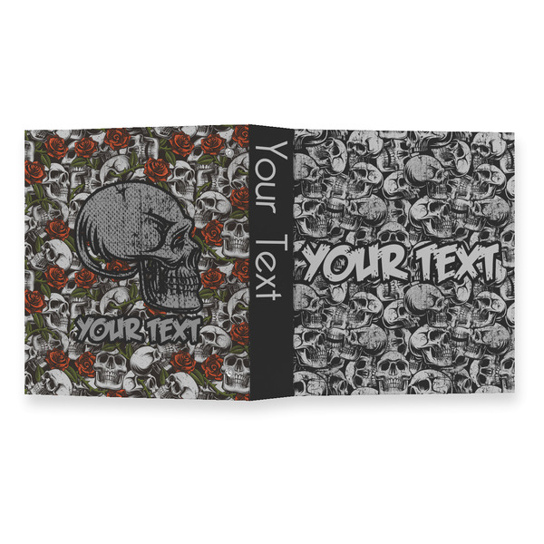 Skulls 3 Ring Binders - Full Wrap - 1" - OPEN OUTSIDE