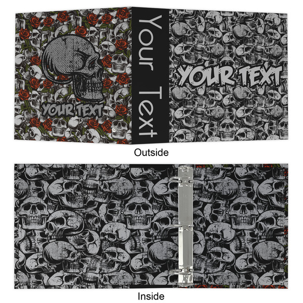 Skulls 3 Ring Binders - Full Wrap - 2" - APPROVAL