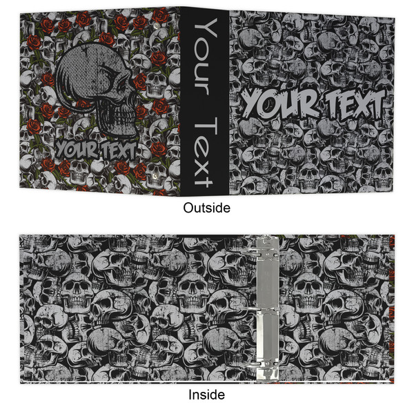 Skulls 3 Ring Binders - Full Wrap - 3" - APPROVAL