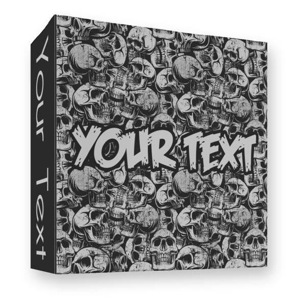 Skulls 3 Ring Binders - Full Wrap - 3" - FRONT