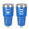 Skulls 30 oz Stainless Steel Tumbler - Royal Blue - Double-Sided (Personalized)