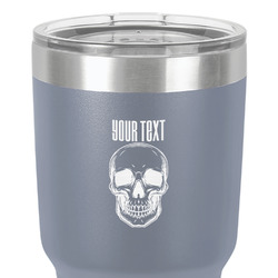 Skulls 30 oz Stainless Steel Tumbler - Grey - Single-Sided (Personalized)