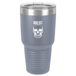 Skulls 30 oz Stainless Steel Tumbler - Grey - Single-Sided (Personalized)